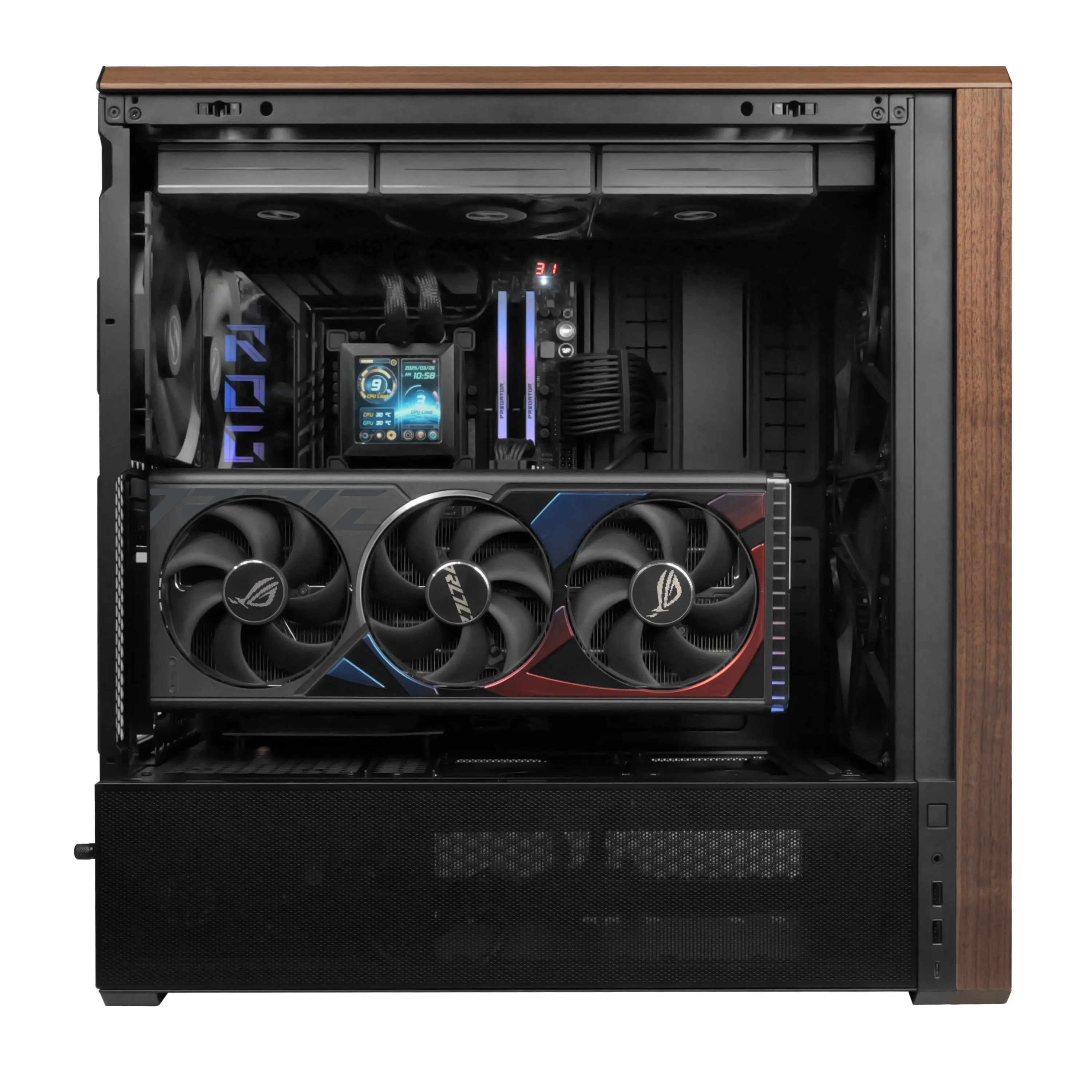 Lian Li Lancool 217 Midi-Tower Case with window and RGB lighting, Black