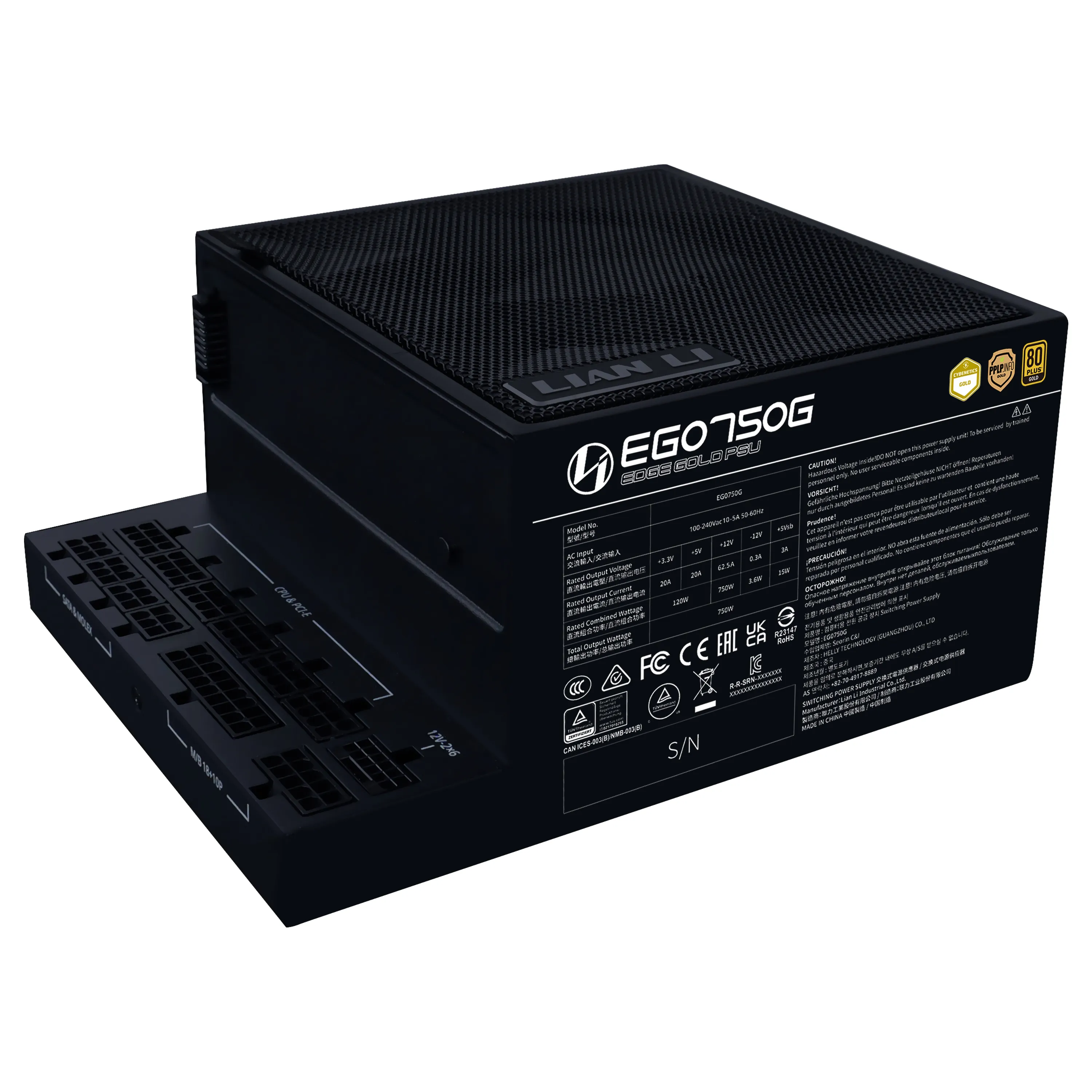 Lian Li Edge 750W - PSU, 80 Plus Gold