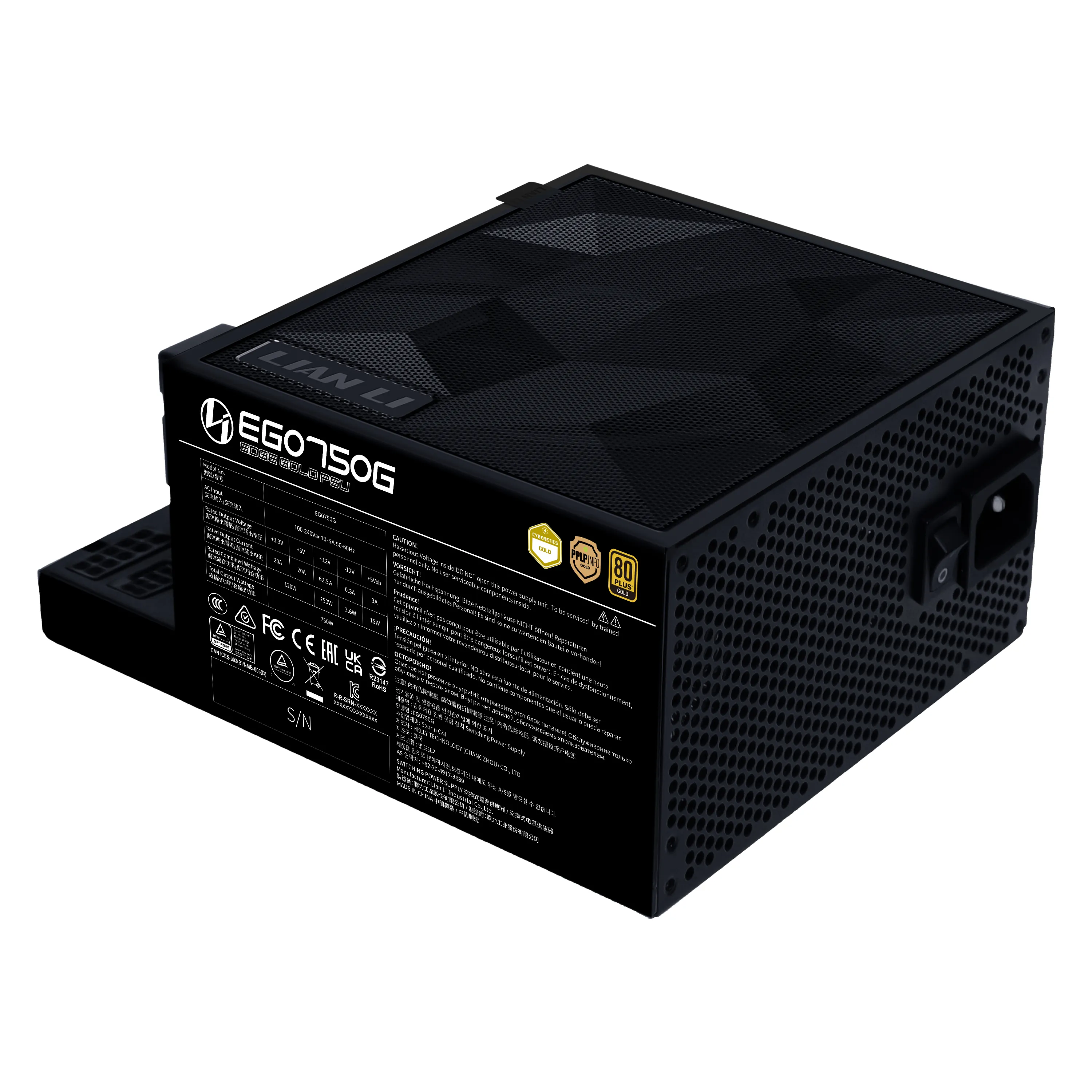 Lian Li Edge 750W - PSU, 80 Plus Gold