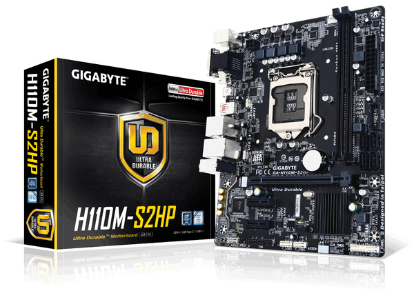 Gigabyte H110, mATX moderkort