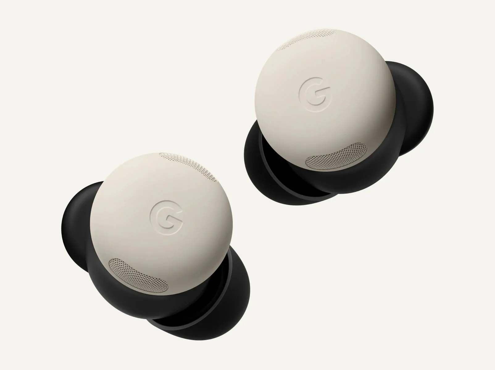 Google Pixel Buds Pro 2 - tr&aring;dl&ouml;sa h&ouml;rlurar, Porcelain