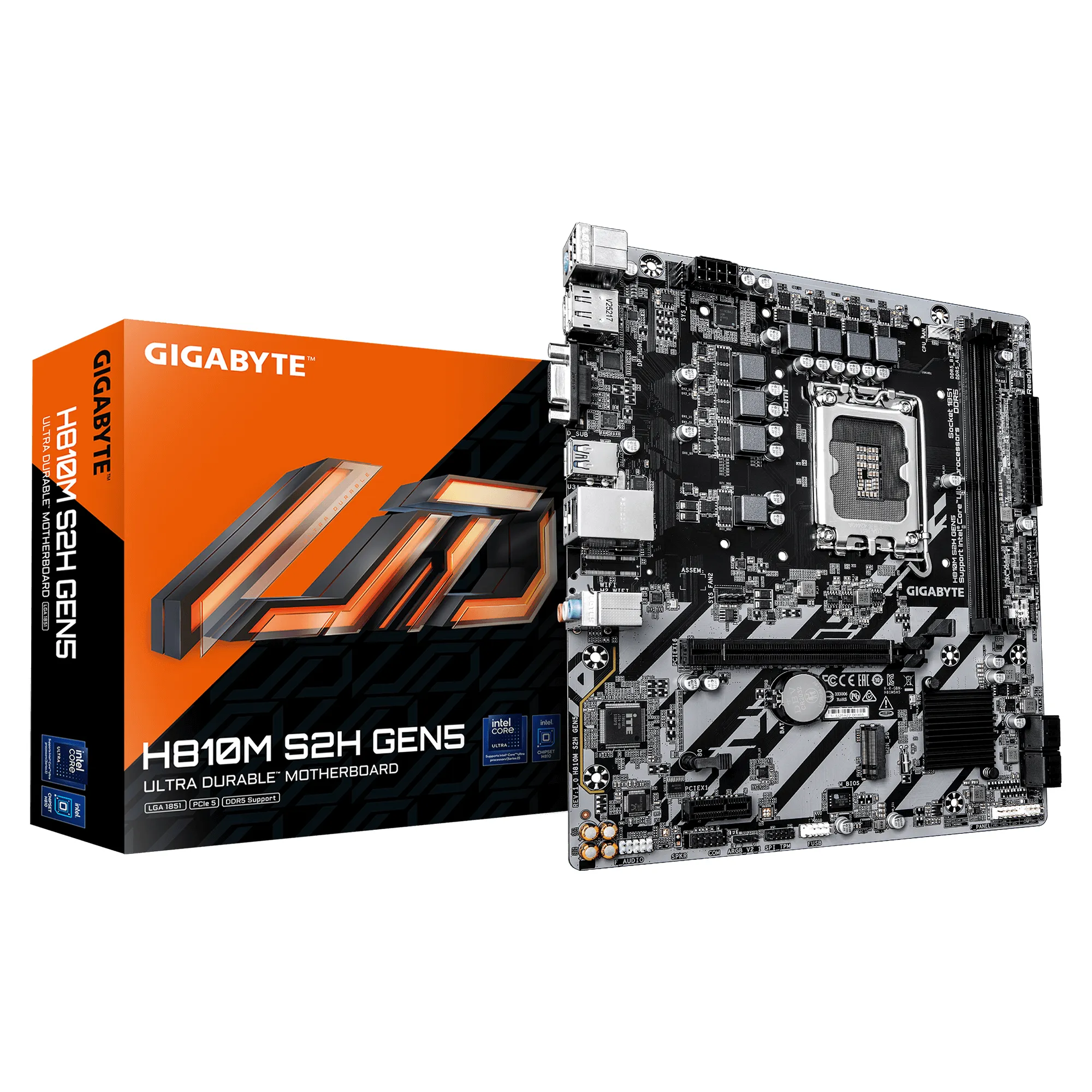 Gigabyte H810M S2H GEN5 LGA 1851 mATX -emolevy