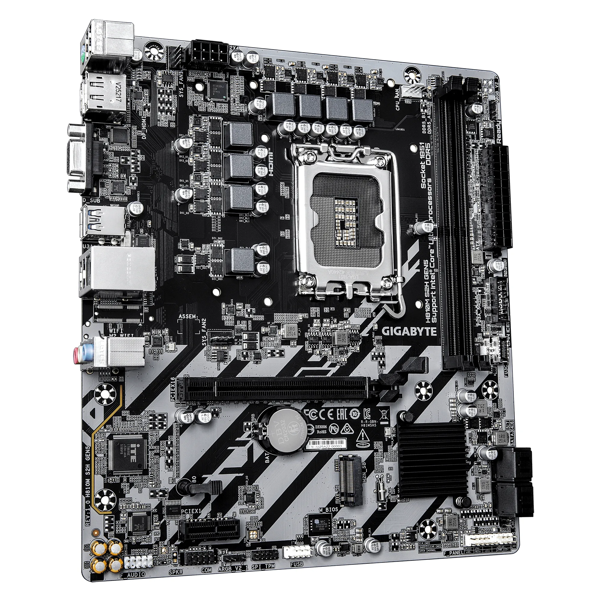 Gigabyte H810M S2H GEN5 LGA 1851 mATX -emolevy