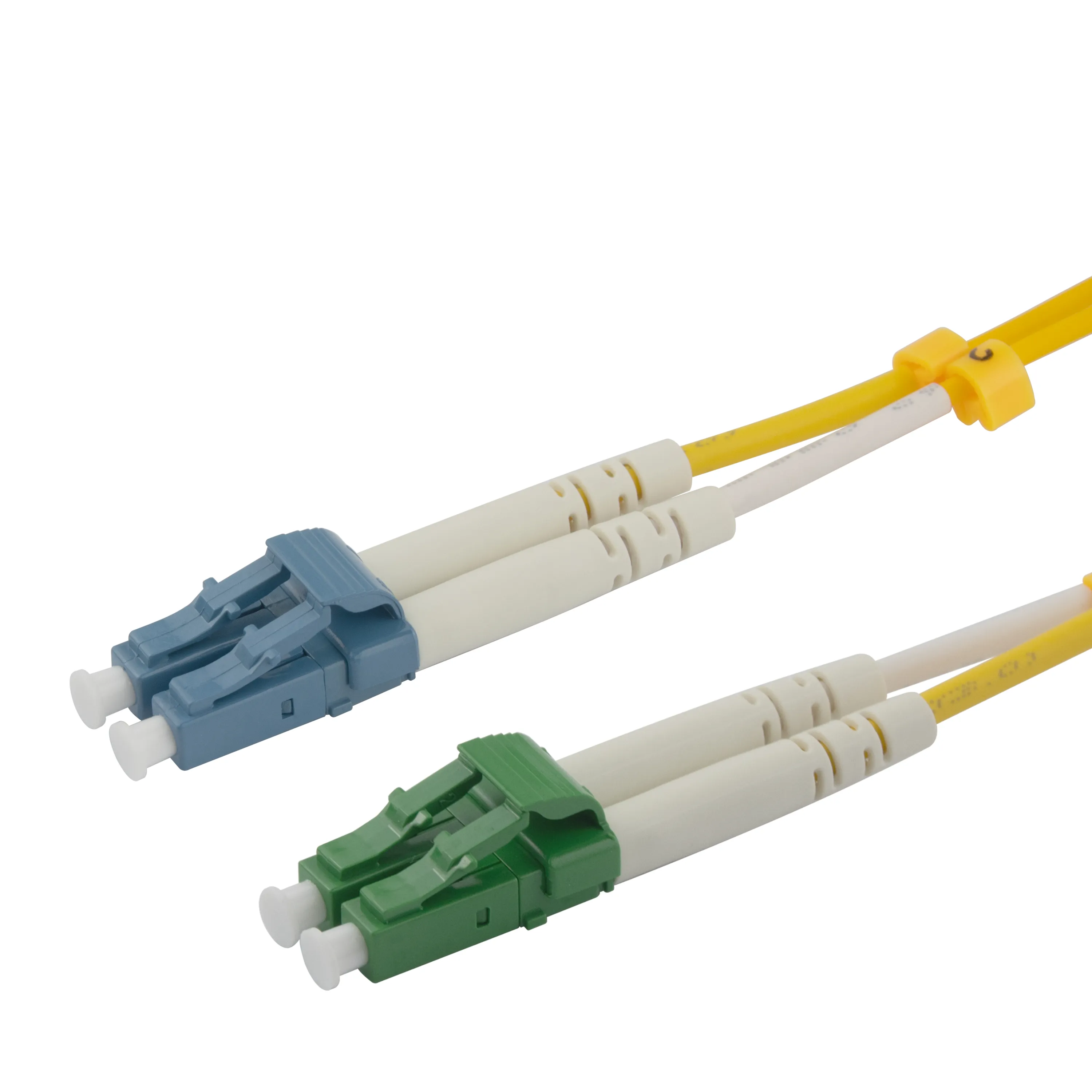 Deltaco OS2 LSZH LC-LC 1m fiberkabel, gul