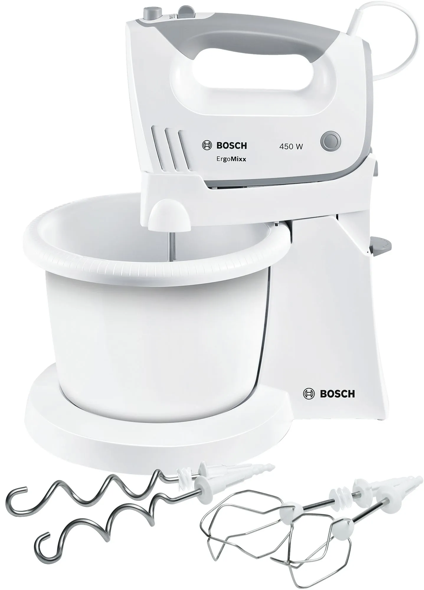 Bosch Hand Mixer MFQ 36460 450W - elvisp, vit