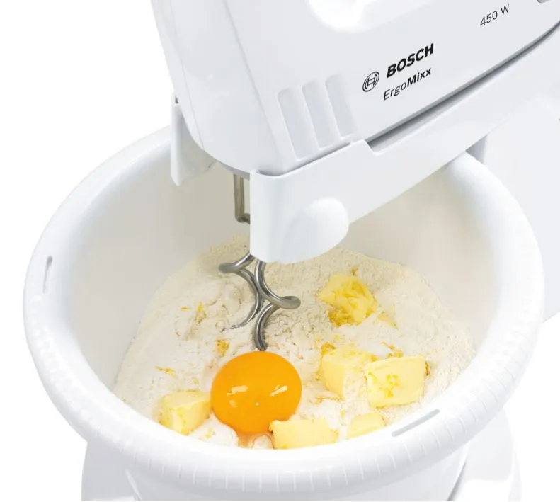 Bosch Hand Mixer MFQ 36460 450W - elvisp, vit