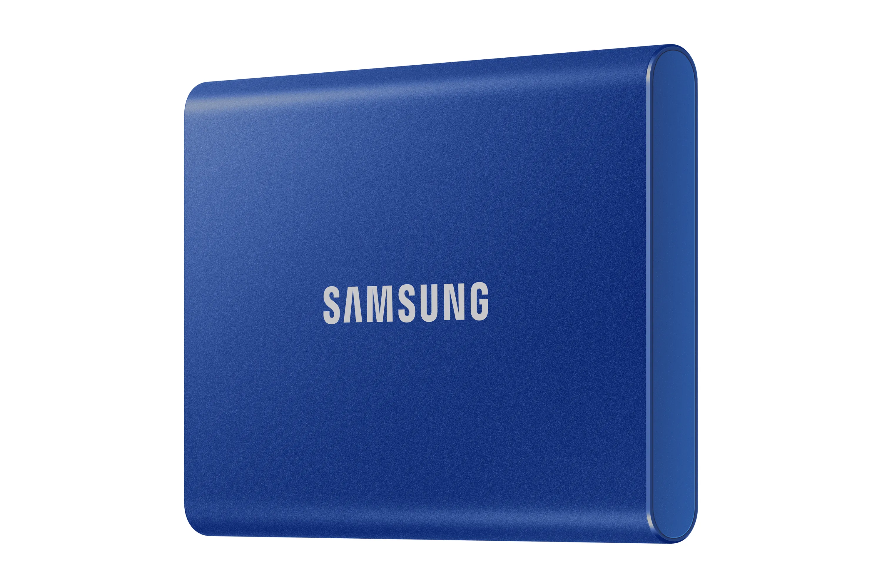 Samsung T7 1TB External SSD with USB 3.2 Gen 2 (USB-C), Portable, Hardware Encryption, Password Protection, for console gaming, Blue