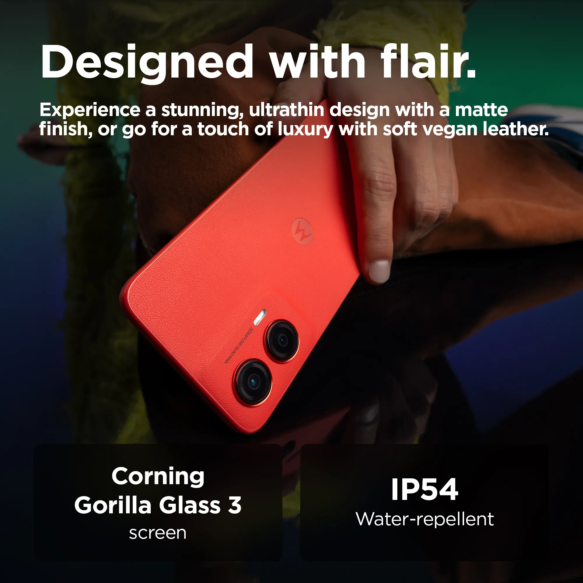 Motorola Moto G35 128/4 Gt -Android-puhelin, Punainen