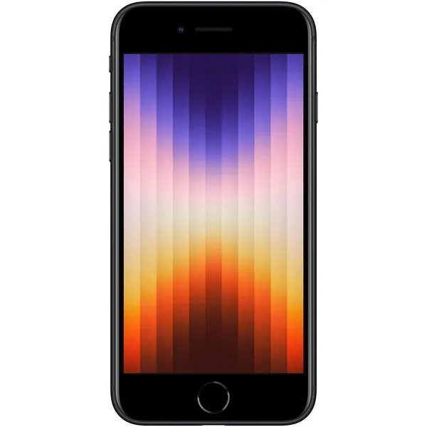 Renoverad iPhone SE (2022) 64 GB - mobiltelefon, Midnatt (Bruksskick)