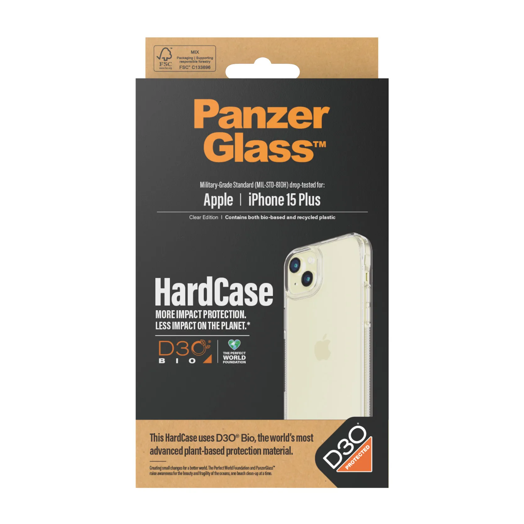 PanzerGlass iPhone 15 Plus HardCase, Transparent