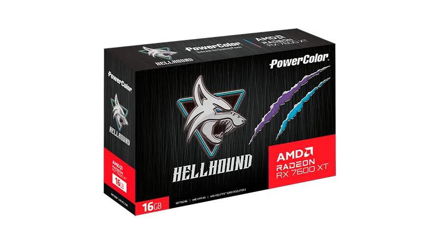 Powercolor Radeon RX 7600 XT Hellhound 16 GB - Grafikkort