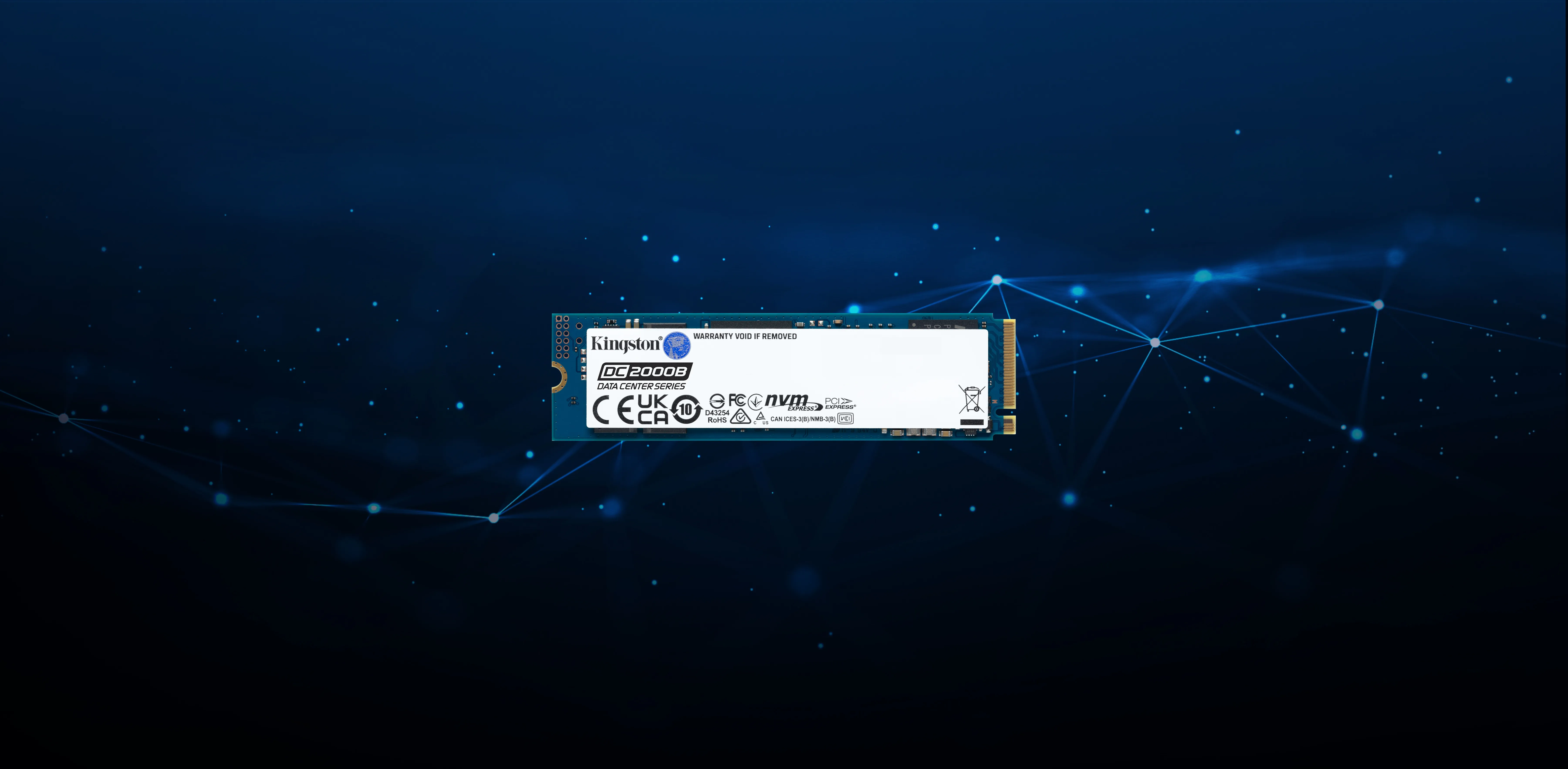 Kingston 960G DC2000B PCIe 4.0 M.2 2280 Enterprise SSD 960GB, PCIe 4.0, M.2 - SSD