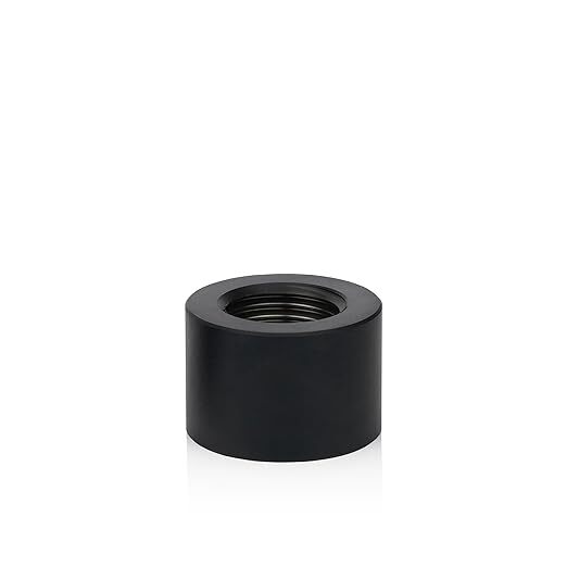 Thermal Grizzly DeltaMate FF14, Water Cooling Extender Fitting, 14 mm, Black