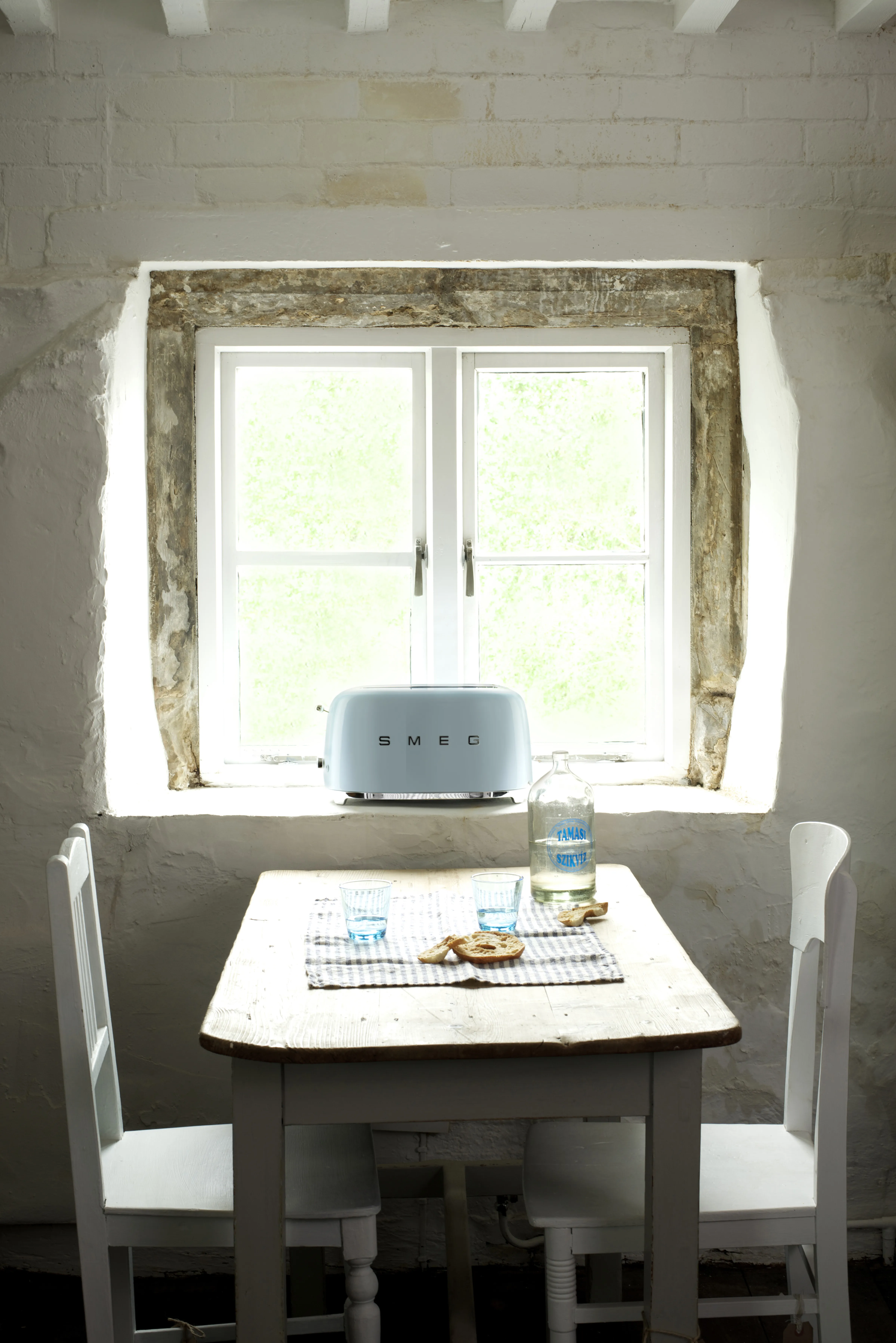 Smeg TSF02PBEU - br&ouml;drost, 4 br&ouml;dskivor, Pastellbl&aring;tt