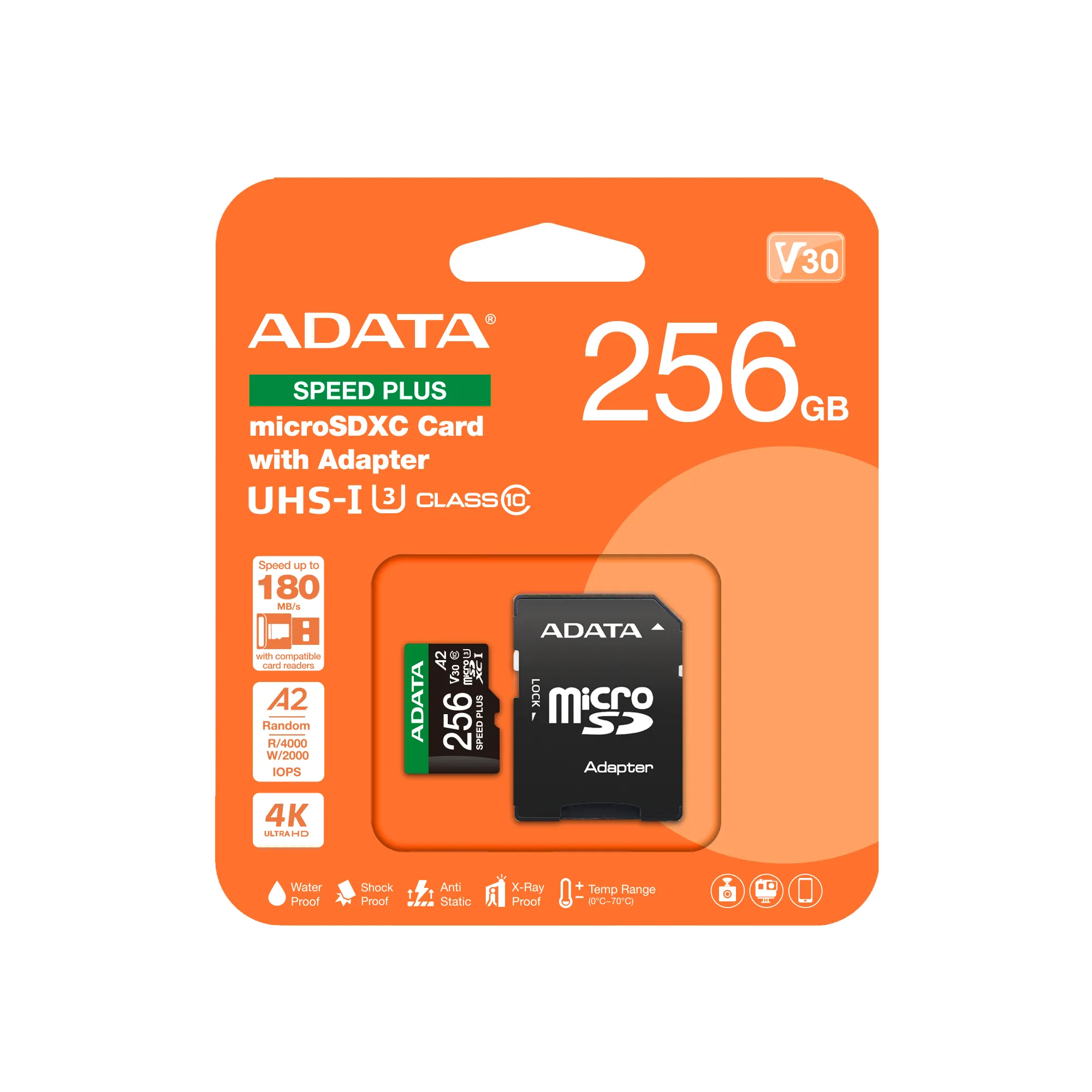 ADATA Speed Plus 256 GB SDXC UHS-I - minneskort