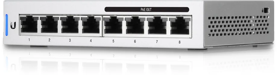 Ubiquiti UnifiSwitch -switch, 8 ports, 5 pack, white