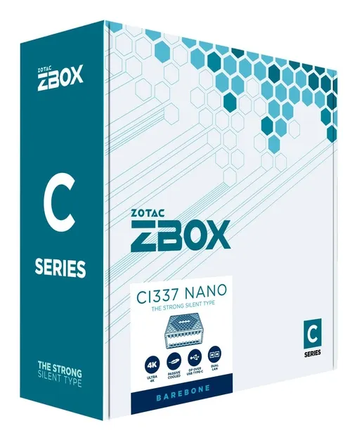 ZOTAC ZBOX CI337 nano Intel N100, 16 GB mini-PC barebone, svart