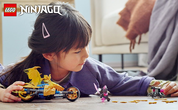LEGO 71768 Ninjago Jays Gold Dragon Motorbike Construction Toy