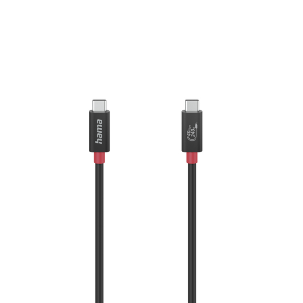 HAMA Cable USB-C USB4 Gen3 Black 1.0m
