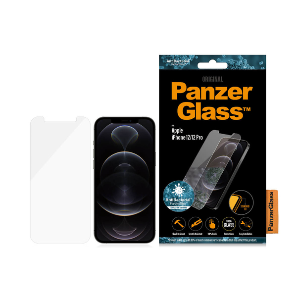 PanzerGlass Classic Fit, iPhone 12 / 12 Pro -panssarilasi