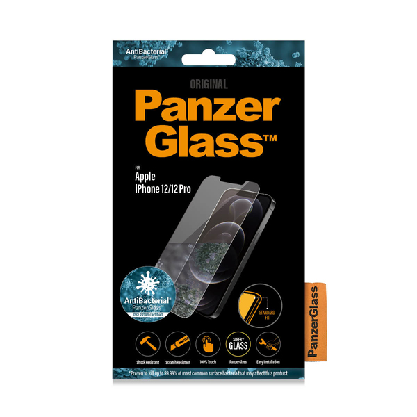 PanzerGlass Classic Fit, iPhone 12 / 12 Pro -panssarilasi