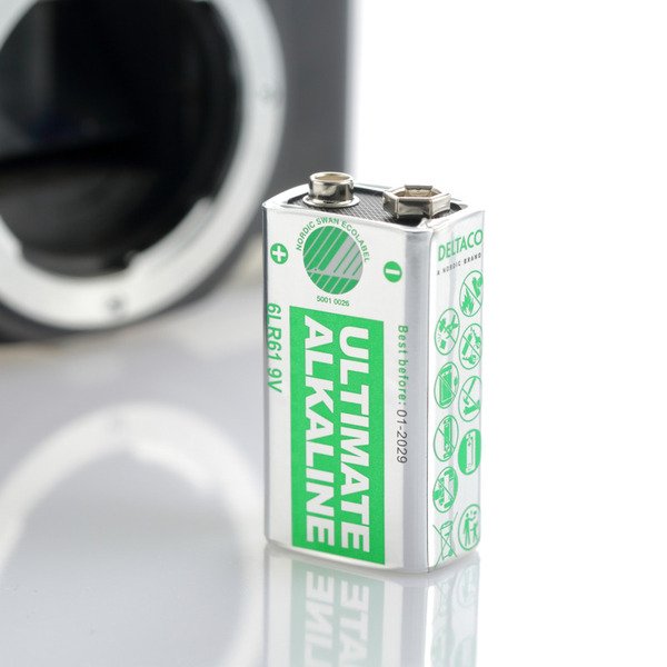 DELTACO Ultimate Alkaline batterie, 9V, 6LR61, 10-pack bulk