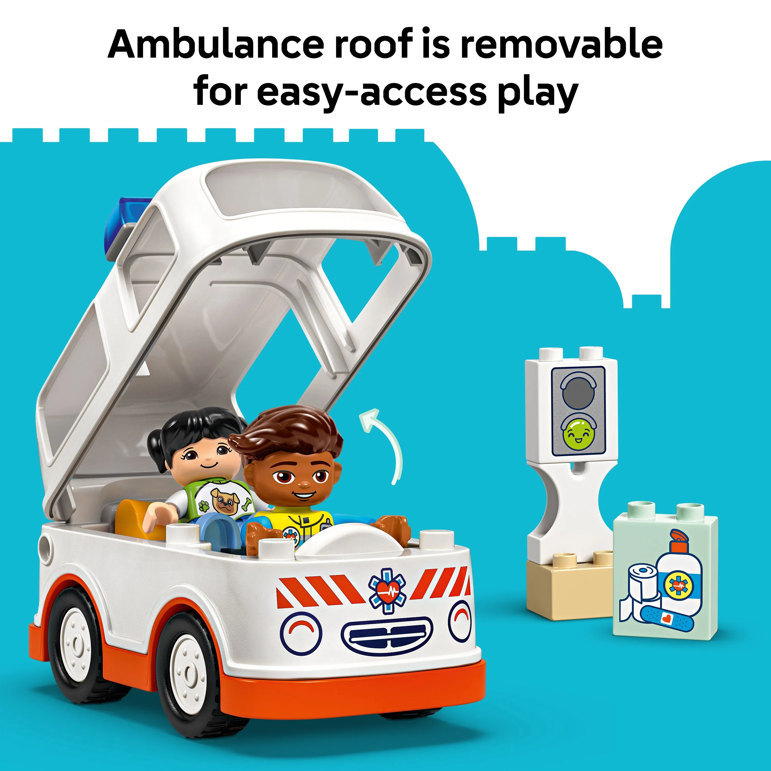 LEGO DUPLO Ambulans och f&ouml;rare 10447