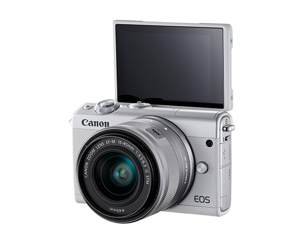 CANON EOS M100 White + EF-M 15-45mm IS STM
