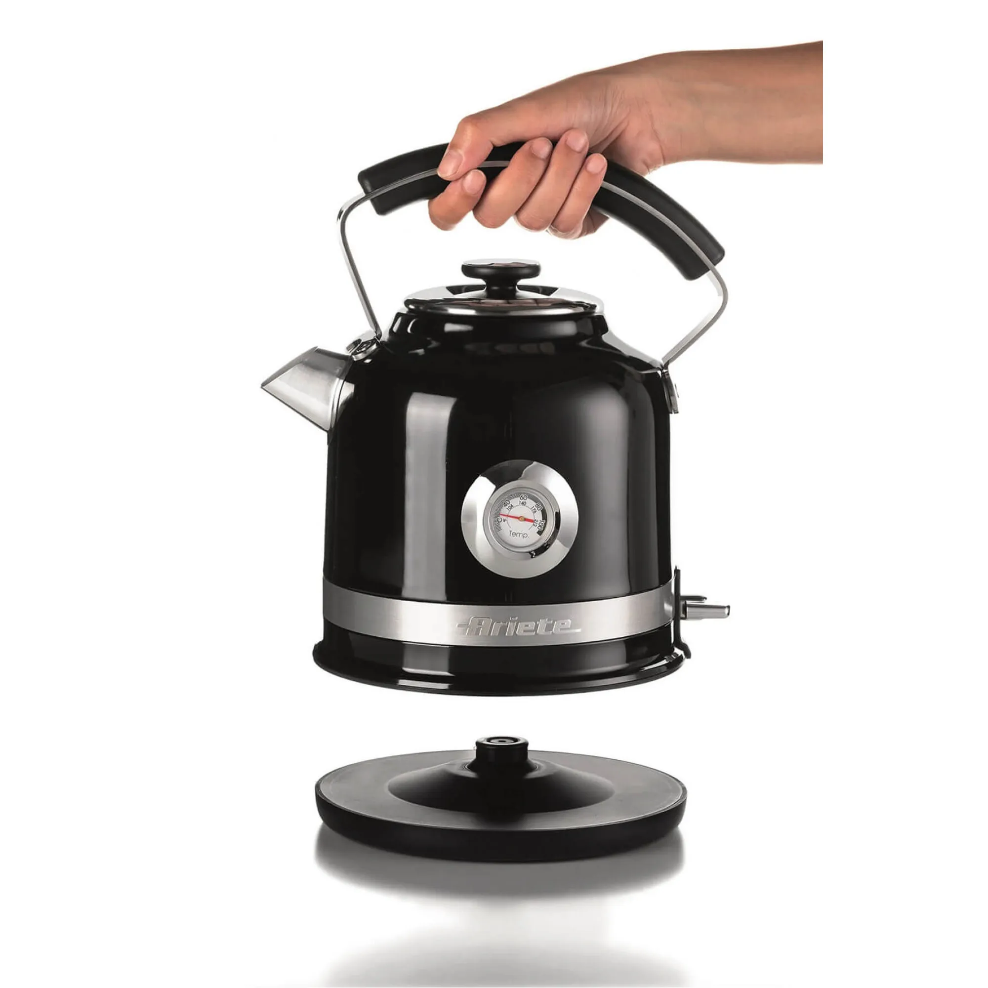 Ariete Moderna - vattenkokare, Svart, 1.7L