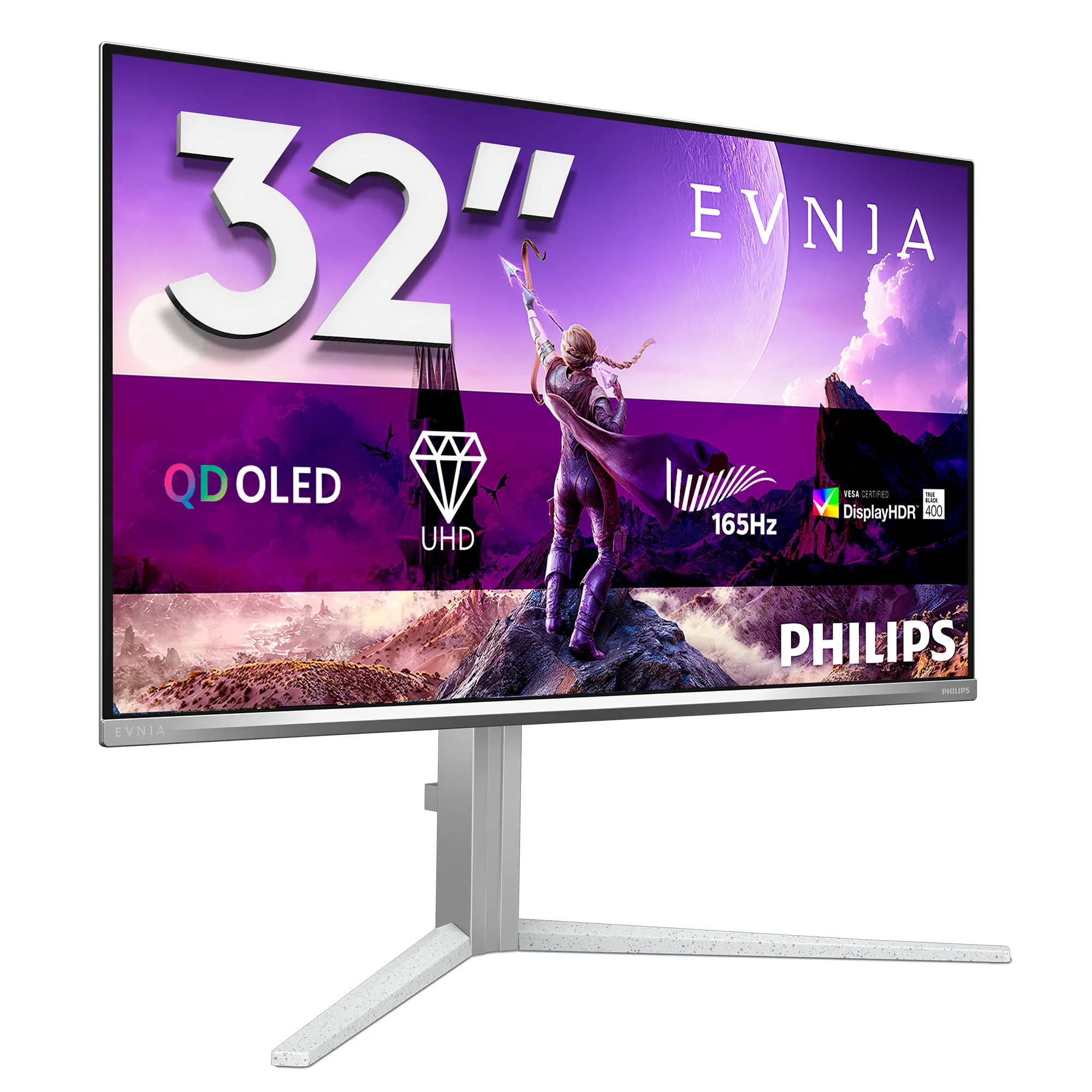 Philips 32M2N6901A/00 31.5" 4K UHD, QD-OLED, 165Hz, HDR, USB-C hub -pelin&auml;ytt&ouml;