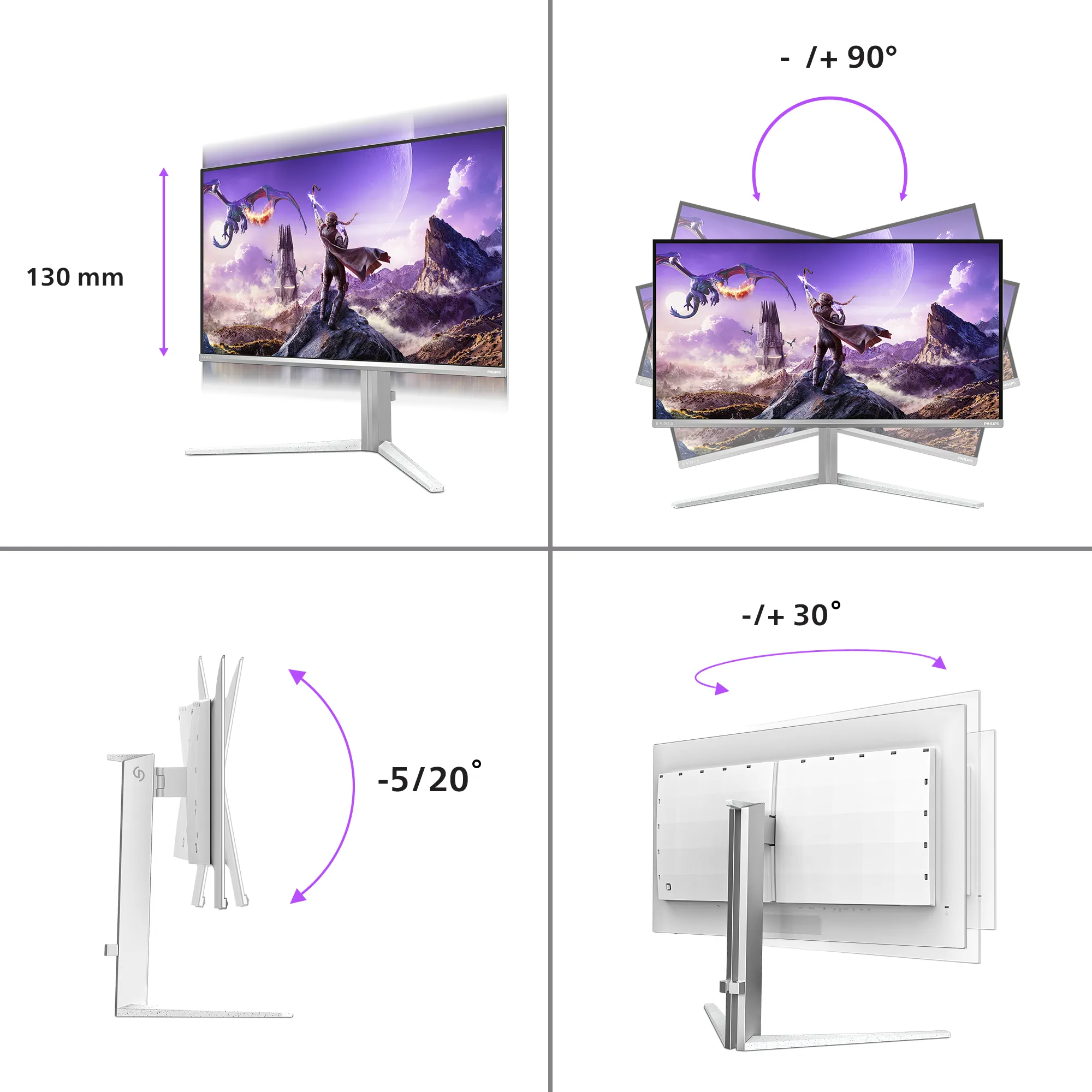 Philips 32M2N6901A/00 31.5" 4K UHD, QD-OLED, 165Hz, HDR, USB-C hub -pelin&auml;ytt&ouml;