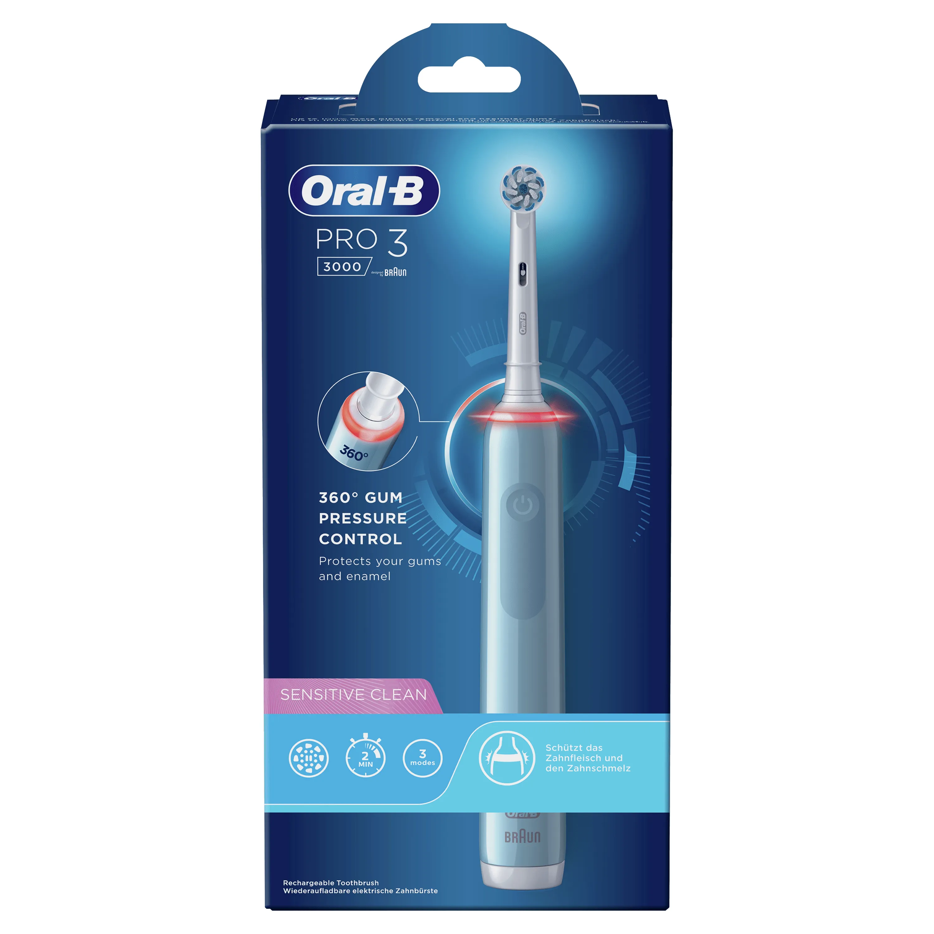 Braun 3000 Sensitive - electric toothbrush, Blue