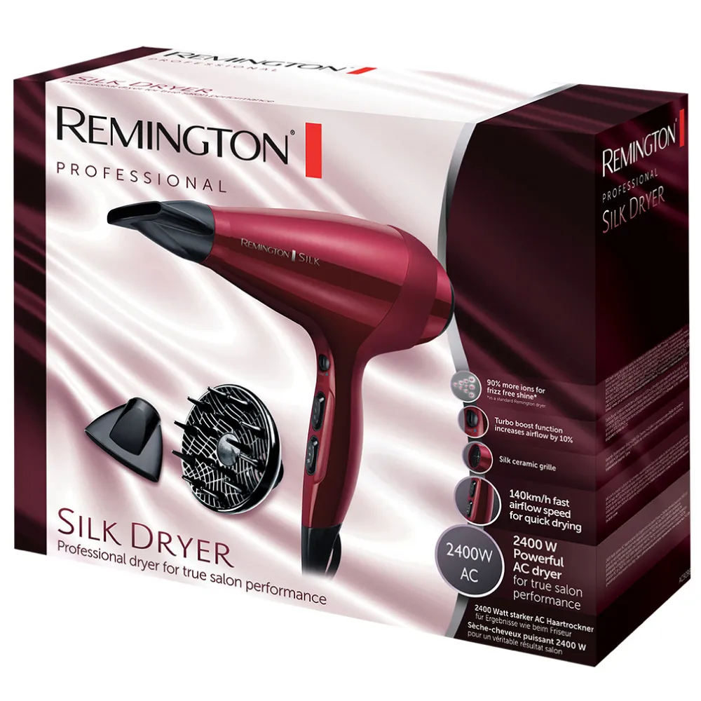 Remington Silk AC9096 - hiustenkuivaaja, musta