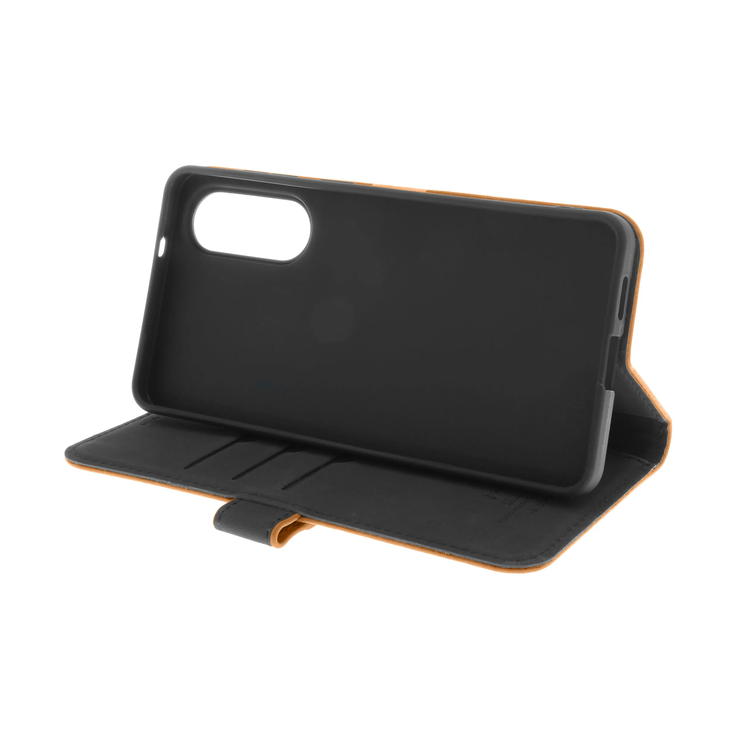 Insmat Premium Flip Case Galaxy S25 Edge - plånboksfodral, brun