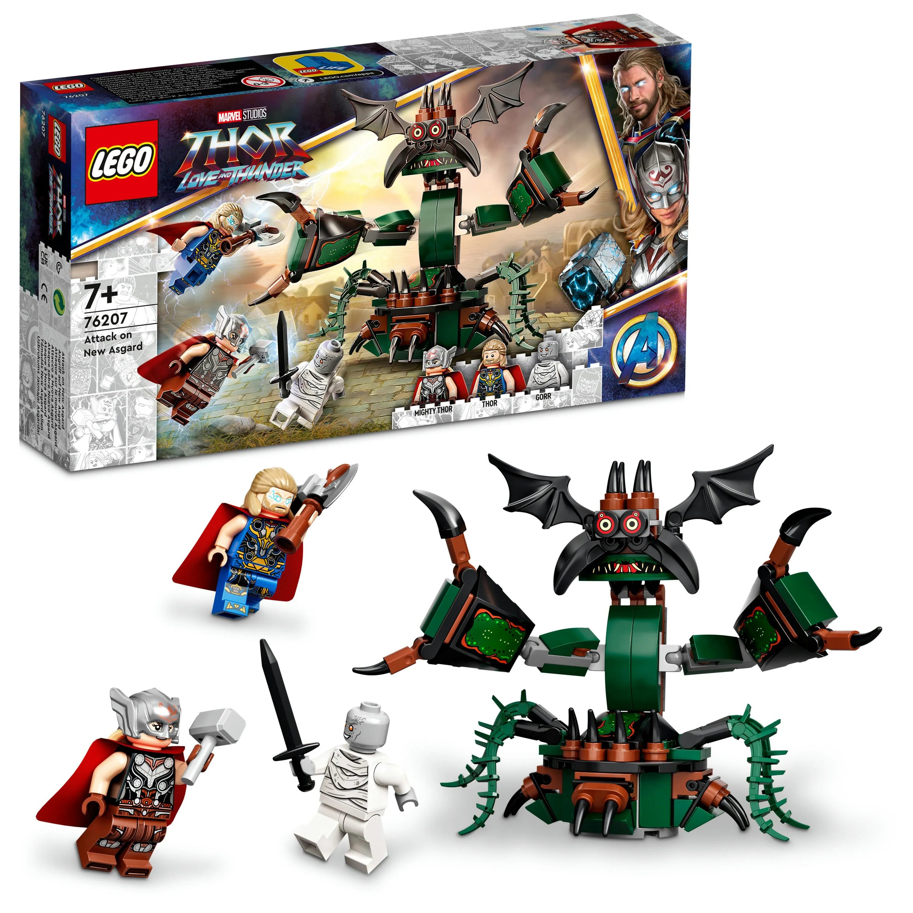 Lego Marvel - Uusi Asgard hy&ouml;kk&auml;yksen kohteena 76207