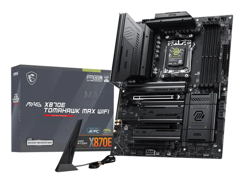 MSI MAG X870E TOMAHAWK MAX WIFI AM5 ATX Motherboard