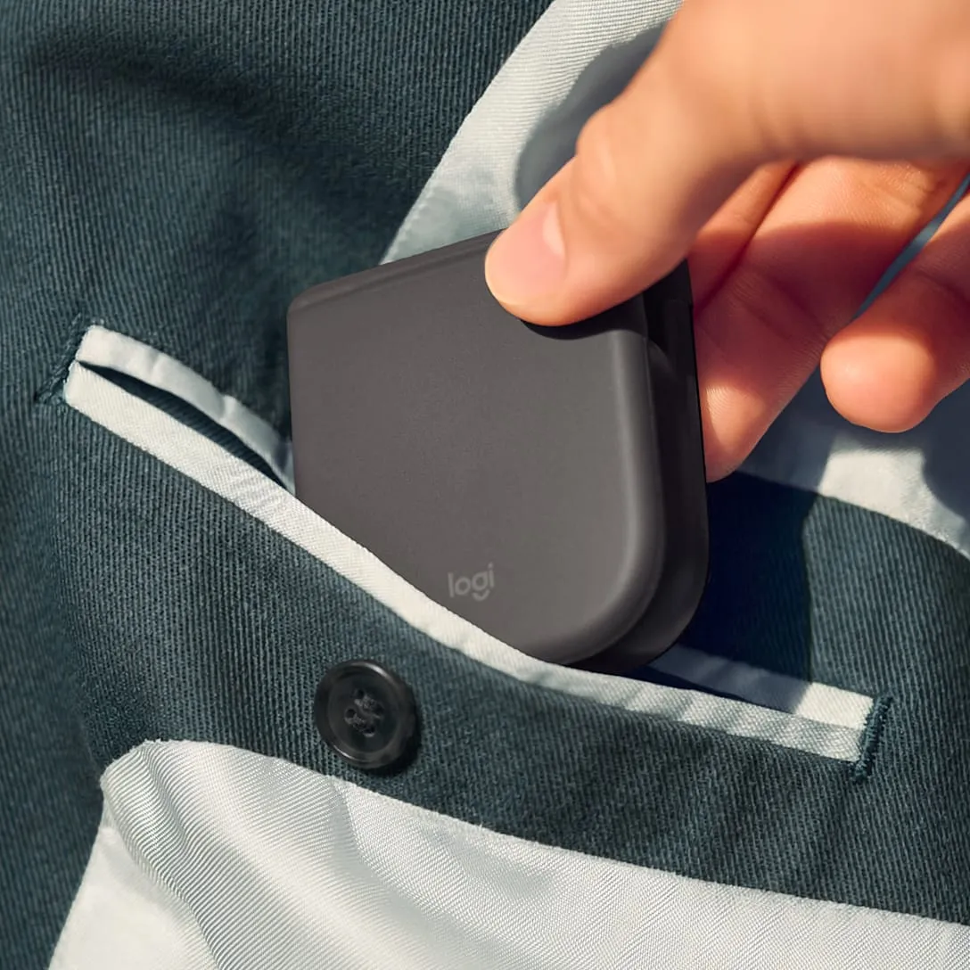 Logitech Mobi Fold for Business tr&aring;dl&ouml;s mus, Graphite