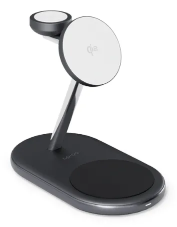 Epico UltraBase EX60 Qi2 3in1 Mag+ Wireless Charging Stand - black
