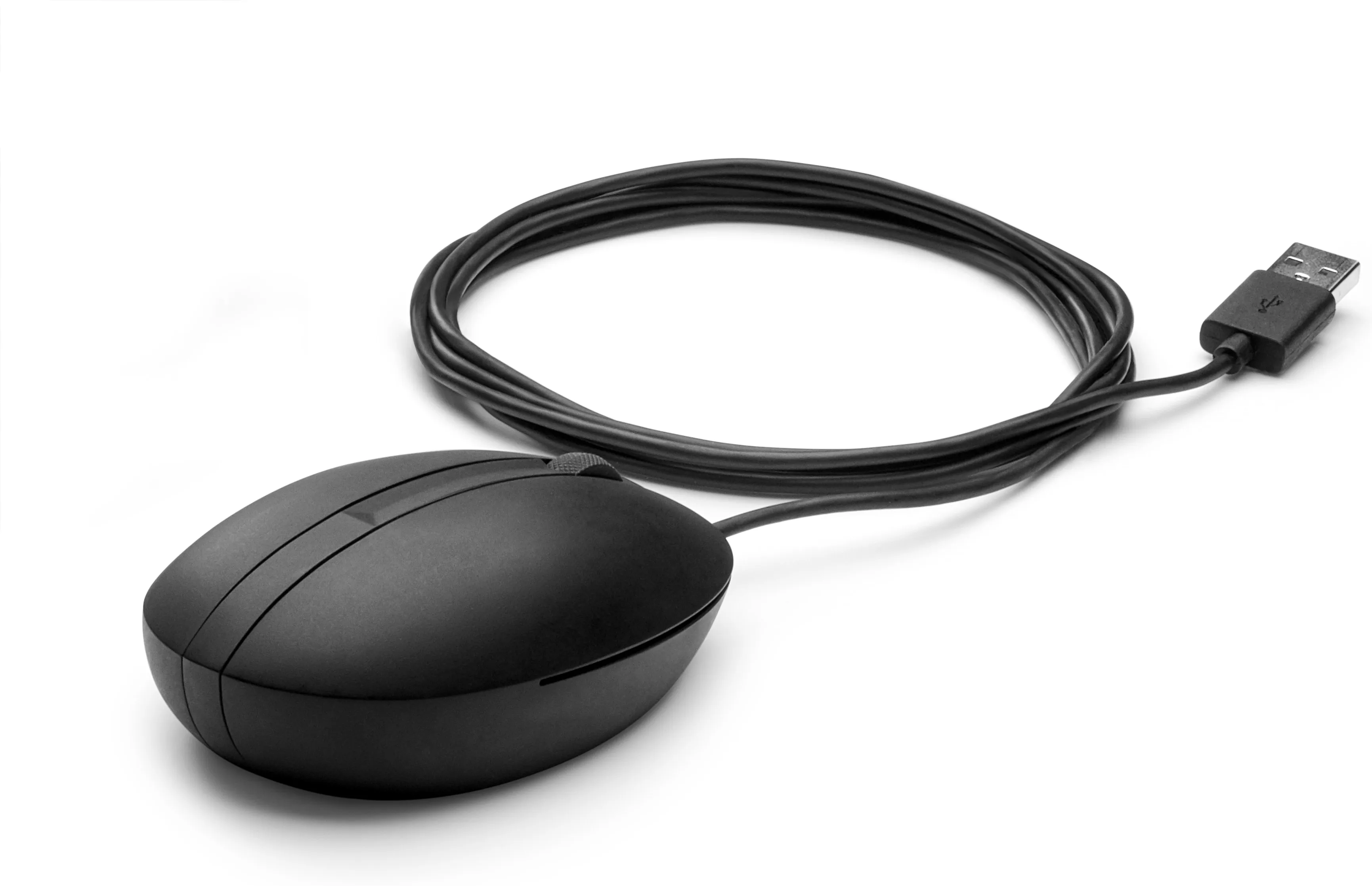 HP Desktop 320M Wired Mouse, Black
