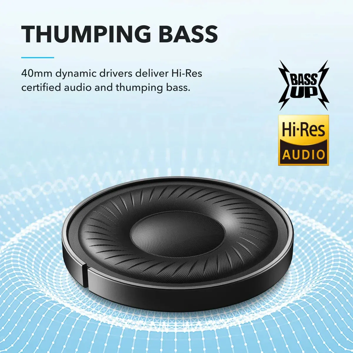 Anker Soundcore Q20i Hybrid ANC -langattomat kuulokkeet, Sininen