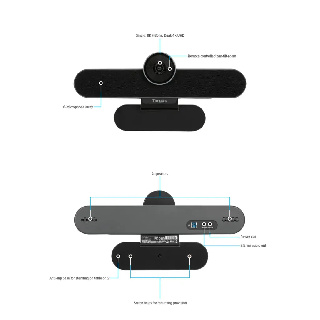 TARGUS ALL-IN-ONE 4K -webcam
