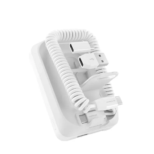 allroundo Pro - The All-In-One Cable+Powerbank, White