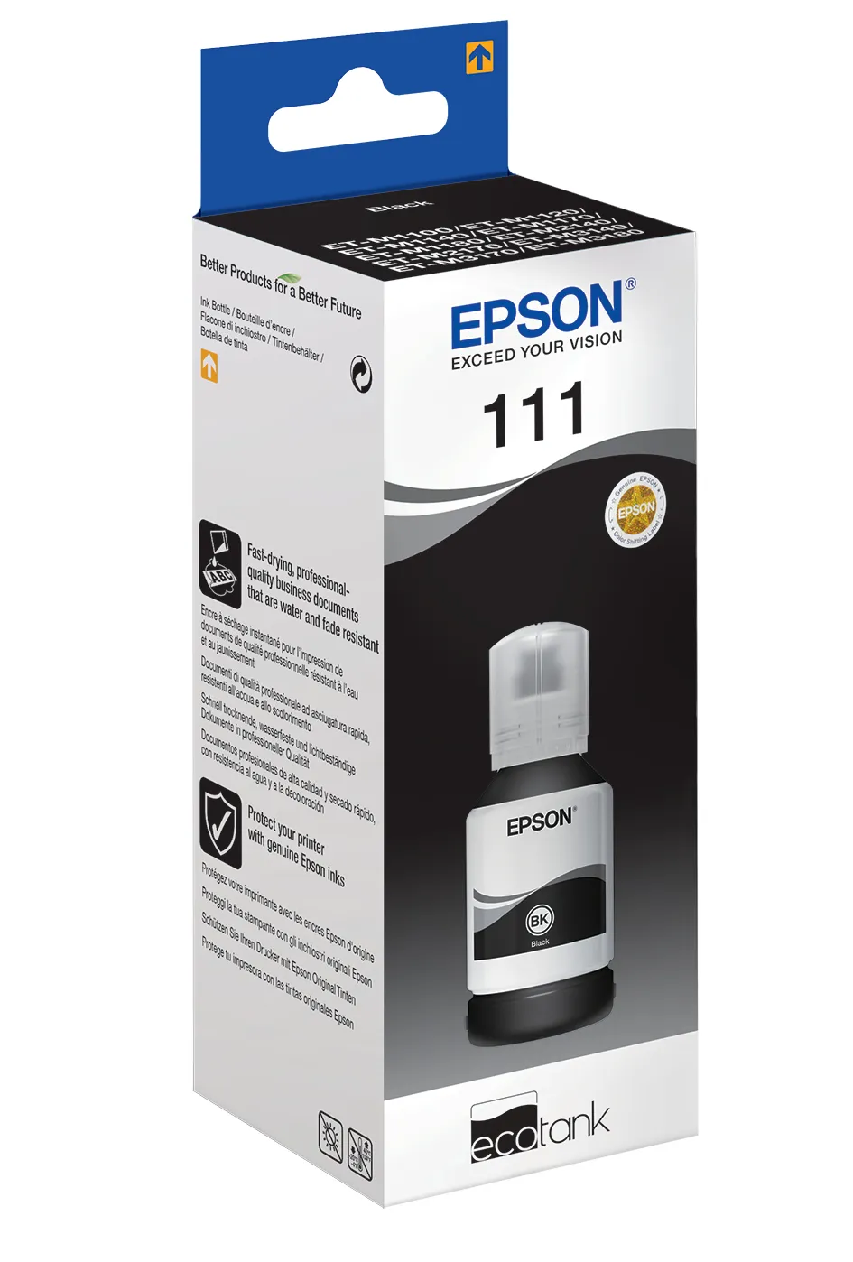 Epson 111 EcoTank ink bottle, 120 ml, Black