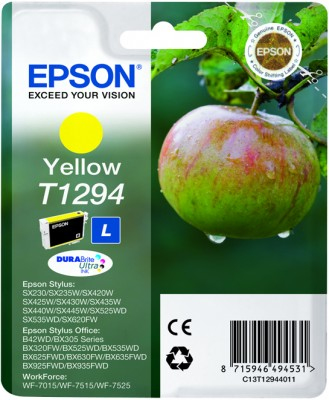 Epson St SX425W/BX305 keltaine mustepatruuna 7ml