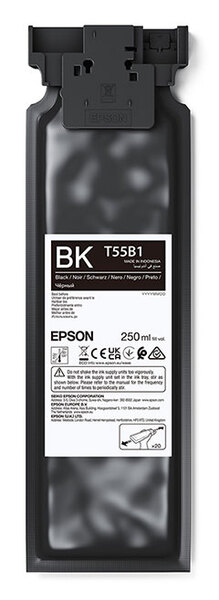 EPSON UltraChrome DG2 C13T55B100 -mustekasetti, 250 ml, musta