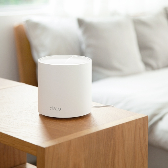 TP-LINK AX3000 Whole Home Mesh Wi-Fi 6 Unit 574Mbps at 2.4GHz + 2402Mbps at 5GHz 2xInternal Antennas 3xGigabit Ports WAN/LAN