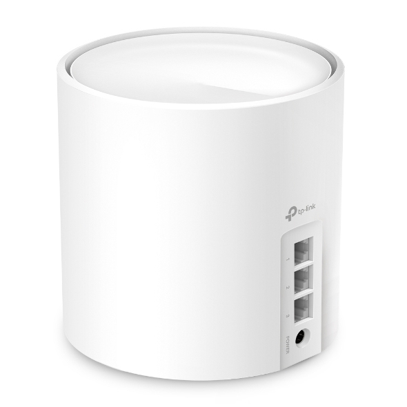 TP-LINK AX3000 Whole Home Mesh Wi-Fi 6 Unit 574Mbps at 2.4GHz + 2402Mbps at 5GHz 2xInternal Antennas 3xGigabit Ports WAN/LAN