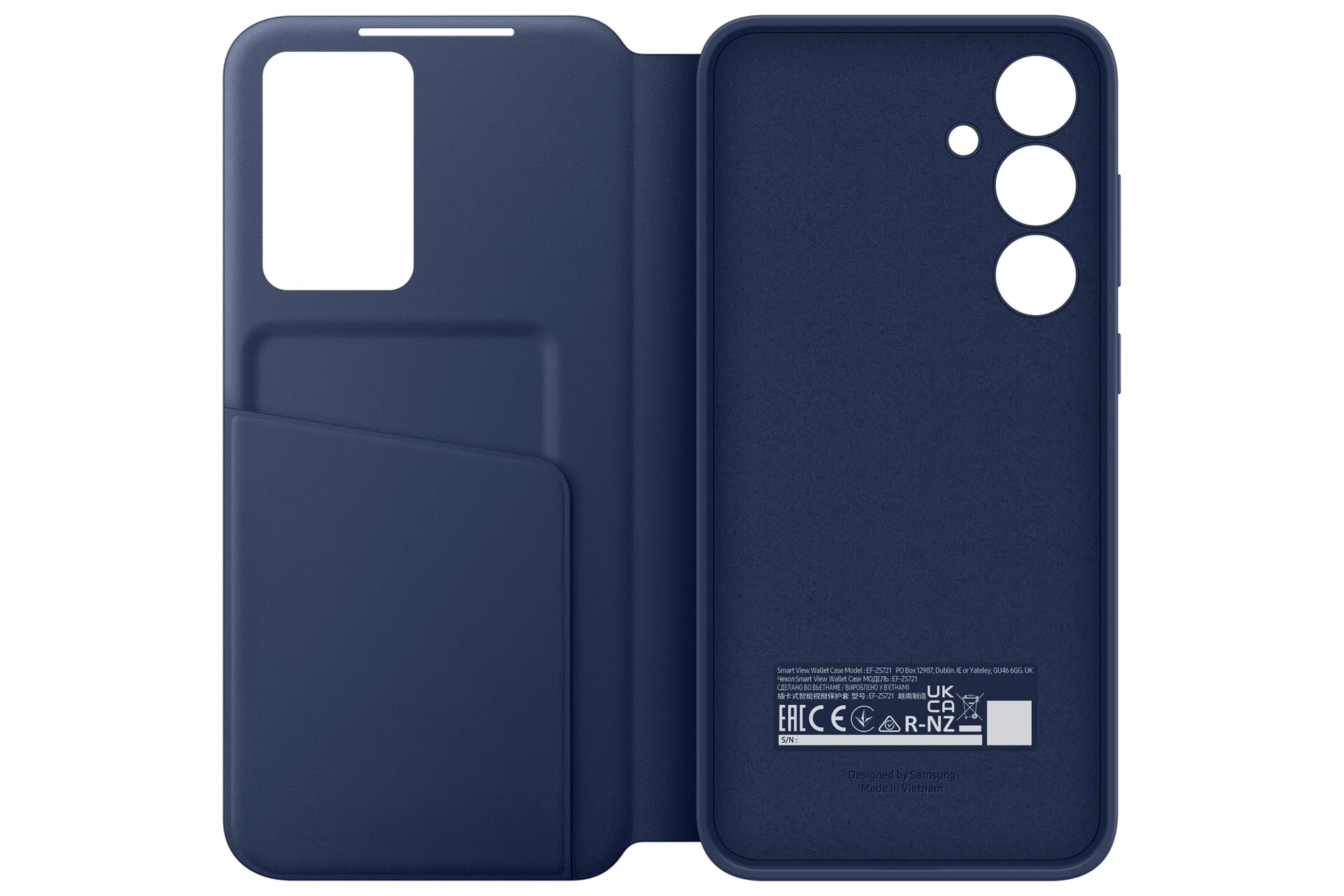 Samsung Galaxy S24 FE Smart View Wallet Case, Dark Blue