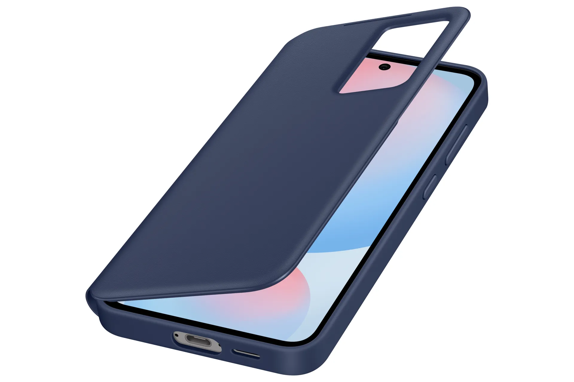 Samsung Galaxy S24 FE Smart View Wallet Case, Dark Blue