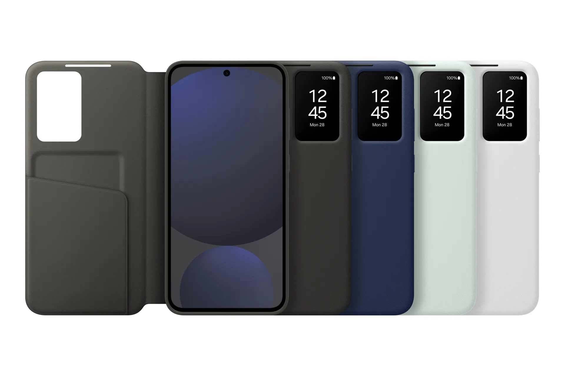 Samsung Galaxy S24 FE Smart View Wallet Case, Dark Blue